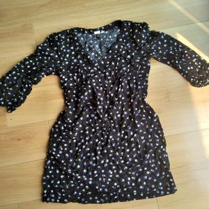 Black Floral Dress from Gap